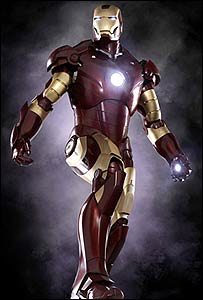 Cena do filme 'Homem de Ferro', baseado em personagem da Marvel