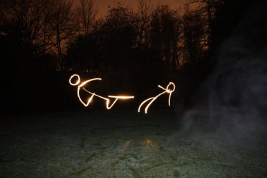 Light human's fight