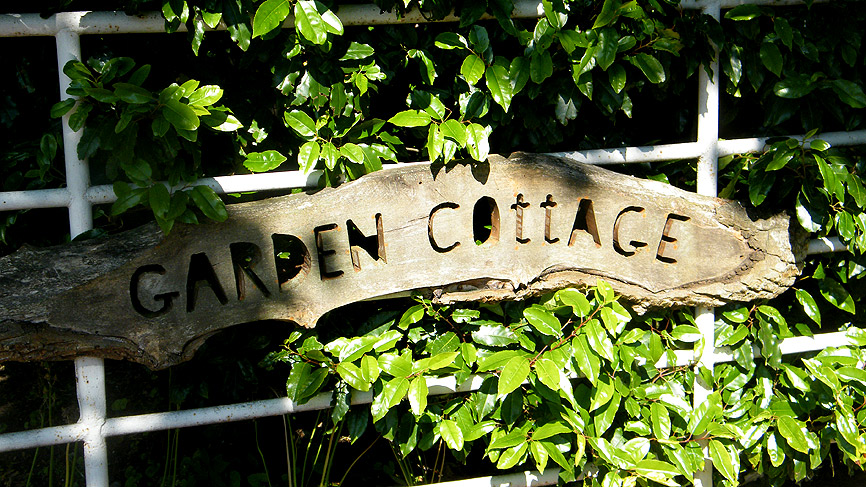 The entrance to Garden Cottage