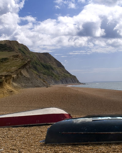 Black Ven landslide at Seatown Beach © Leigh Wood