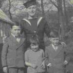 Ordinary Seaman Dawkins with Brothers Norman and Cecil, Sister Valerie, Christmas 1940 Ordinary Seaman Dawkins with Brothers Norman and Cecil, Sister Valerie, Christmas 1940