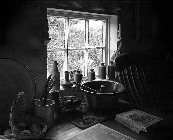 By the window in Jamies Cottage at the Claragh  Heritage Centre