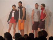 on the catwalk