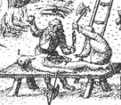 Detail from a print showing the execution of the gunpowder conspirators