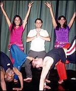 Dancers rehearsing