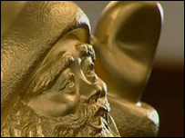 papai noel de ouro