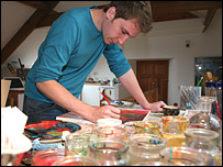 Ed Kluz at work