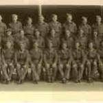 2 Platoon âBâ Company, 29th. Training Battalion. Fifth from the left on the front row, Sgt Jones âin chargeâ. Manchester Corporal on his right. Green Howards  Sergeant, sixth from the right on the front row. Author third left, middle row.