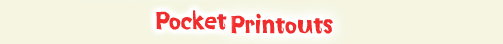 pocket printouts