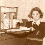 June Kibby aged 11 with the first aid box she raised money to buy for her father's firewatching group in St Mark's Street, Gloucester, in 1940 June Kibby aged 11 with the first aid box she raised money to buy for her father's firewatching group in St Mark's Street, Gloucester, in 1940