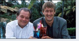 The Trotter's enjoying cocktails