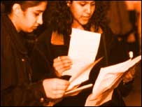 Students with exam results