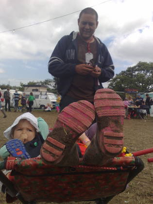 The crowd at Glastonbury