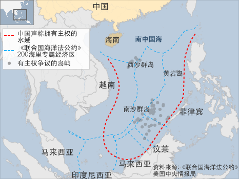 南中国海地图