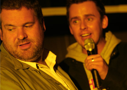 Chris Moyles karaoke at Abertay Uni