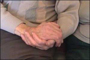 Holding hands