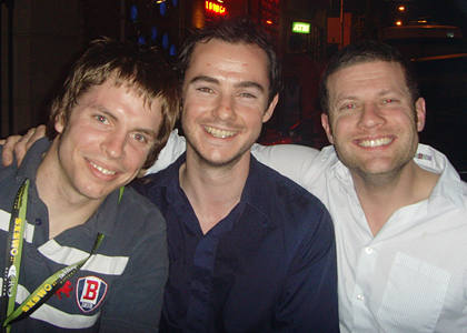 Dermot and the boys hit Austin after the show