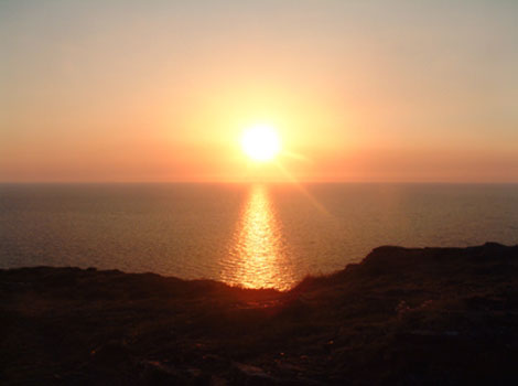 Sunset over Boscastle