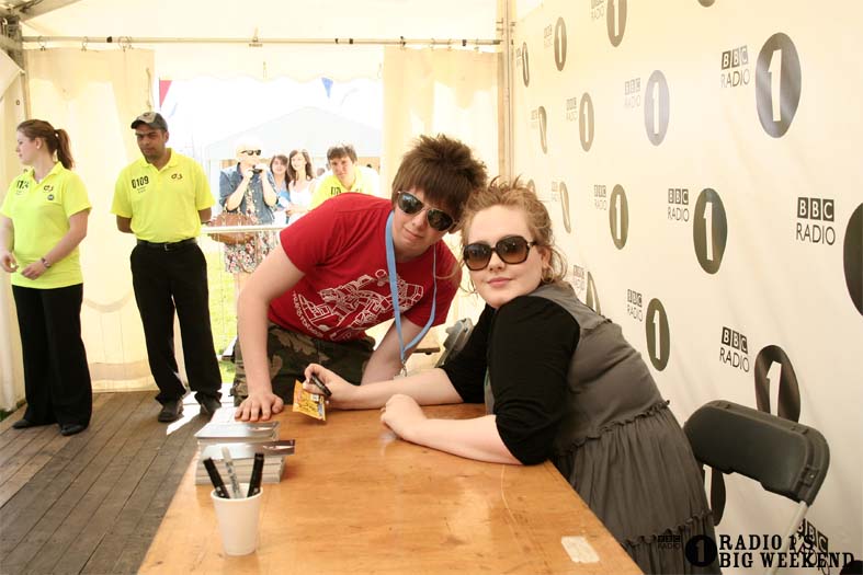 Signing sessions with Adele