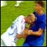 Zinedine Zidane dá uma cabeçada em Materazzi