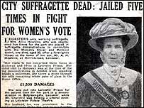 Article announcing Alice’s death - 12/03/1946
