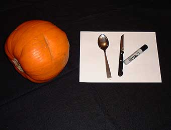 Pumpkin and tools