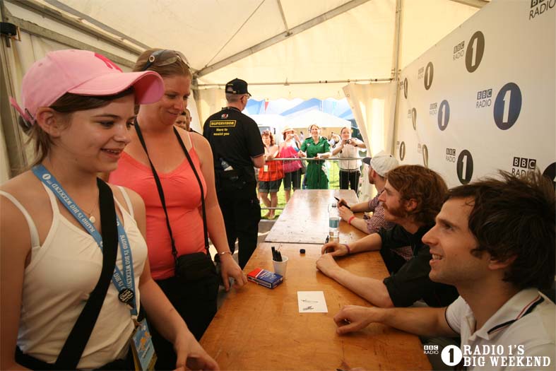 Signing sessions with The Hoosiers