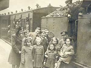 A family sets off on a summer holiday from Belast's York Street Station in the early '50s