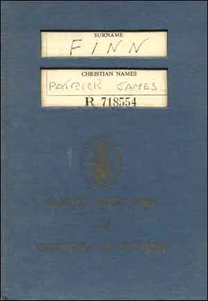 Patrick Finn's discharge book