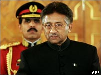 O presidente do Paquistão, Pervez Musharraf 