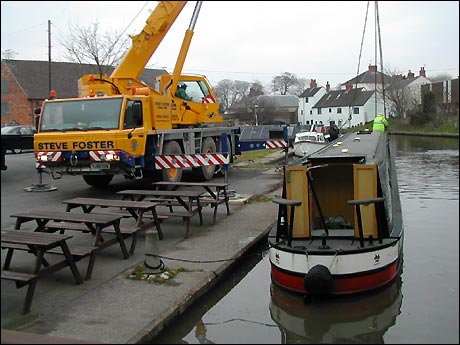 Canal boat move