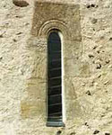 Image of a narrow window at Kirtling parish church