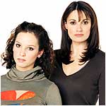Ruby (Lucy Gaskell) and Allie (Sarah Parish)