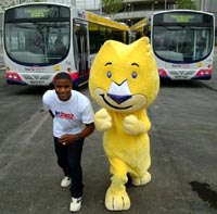 Athlete Mark Lewis-Francis and Kit