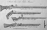 Image of Matchlock and rifles from the 17th century
