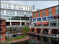 The Mailbox seen from the canal