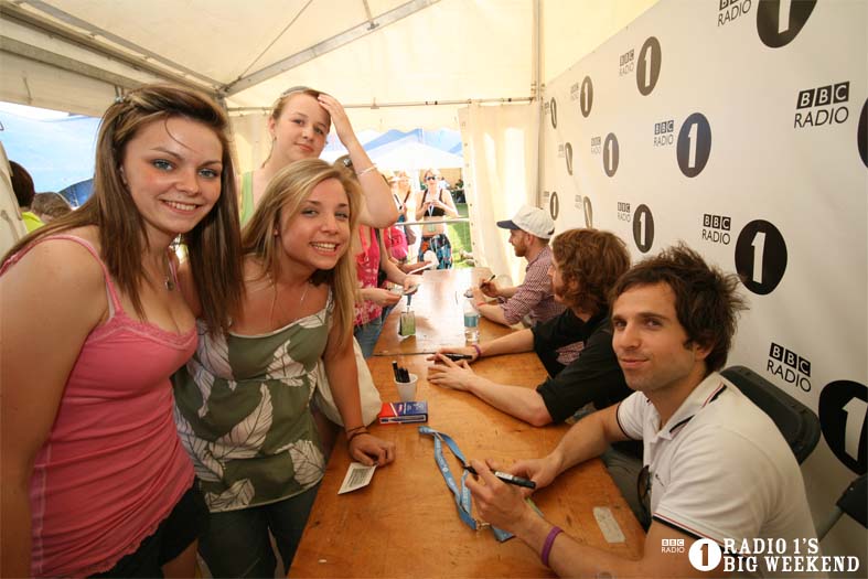 Signing sessions with The Hoosiers