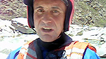 Bruce gets ready to ride a tough rapid, one even the experienced instructors have their reservations about.