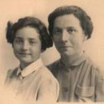 A photograph we sent to my dad of me and my mum A photograph we sent to my dad of me and my mum