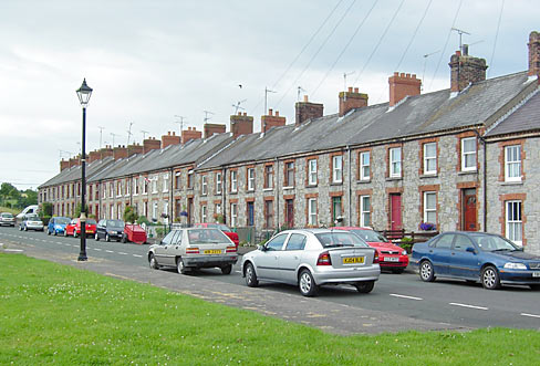 mill workers' houses in College Square, Bessbrook