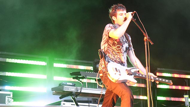 Pendulum follow on the main stage and it feels like the whole site is on their side.