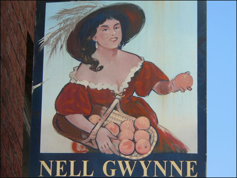 Pub sign: Nell Gwynne