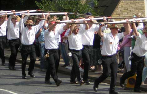 rushbearing festival 2005, sowerby bridge