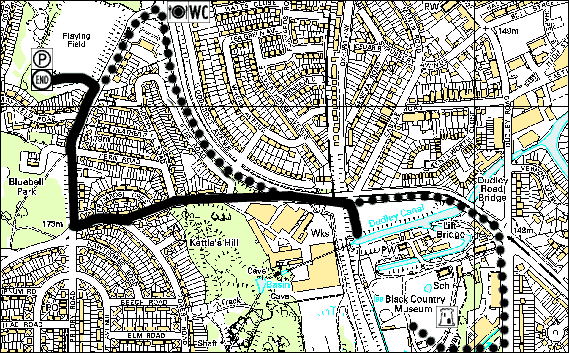 Map of Dudley