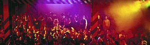 Scene from the recent Madchester movie '24 Hour Party People'