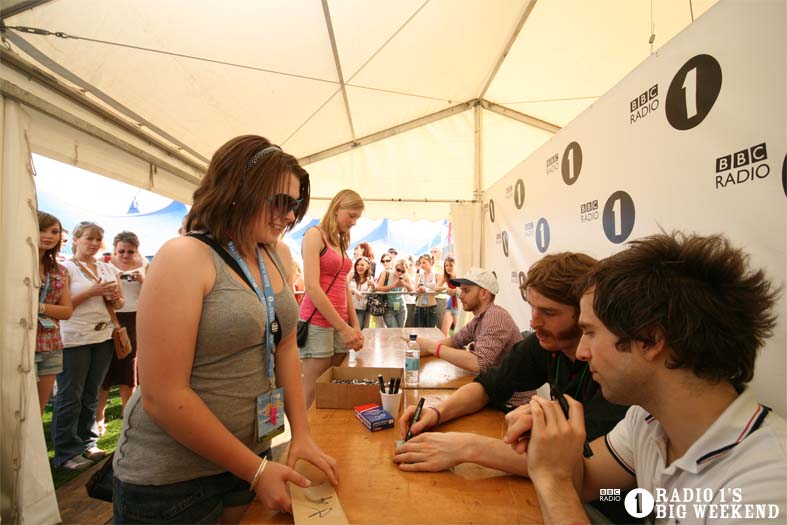 Signing sessions with The Hoosiers