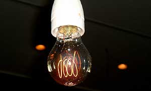 A light bulb