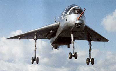 The SC-1, vertical take-off and landing aircraft.