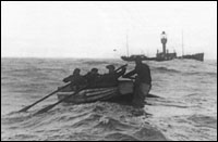 Relief by boat