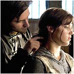 Richard Armitage as Guy and Lucy Griffiths as Marian in Robin Hood